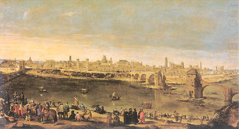 Mazo, Juan Bautista View of the City of Zaragoza china oil painting image